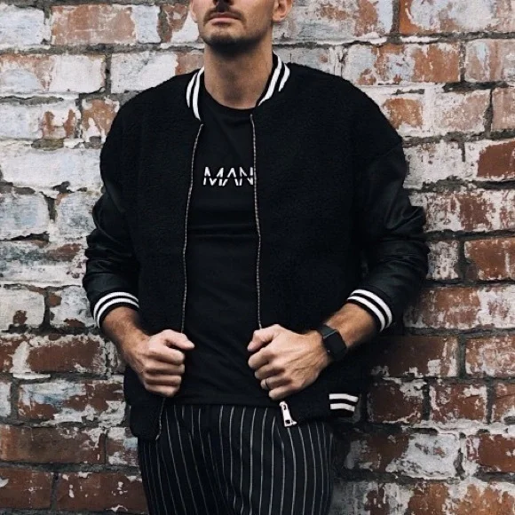 Robert Graham Faux Suede Varsity Jacket NWT - Picture 2 of 9